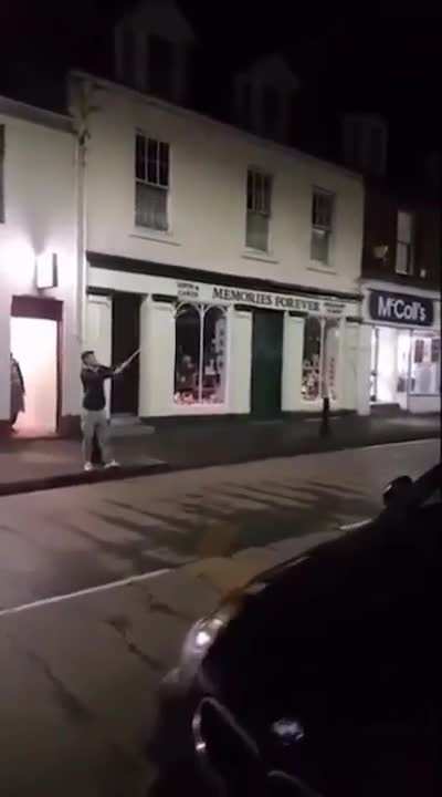 HMB while I light a rocket in my hand