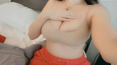 Was bursting out of this top anyway