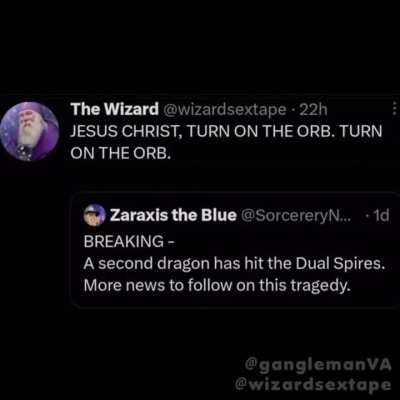 Mister Merlin, They&rsquo;ve hit the second spire. Narnia is under attack.