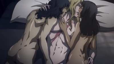 Alucard getting fucked by male &amp;amp; female twins (Castlevania)