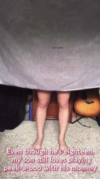Peek-a-boo with Mom