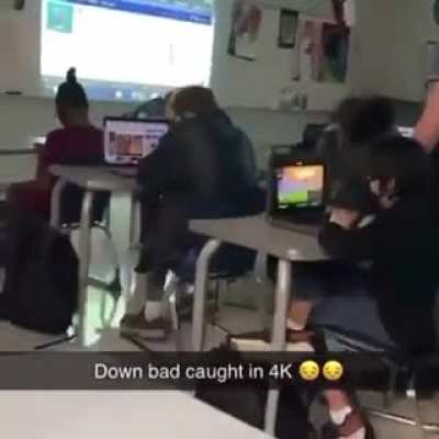 Student gets caught watchin pr0n in class