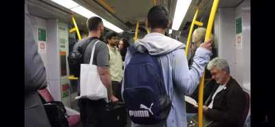 People had enough of this preacher on the train