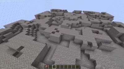 Began attempting to create minecraft in minecraft. Here's randomly generated worlds.