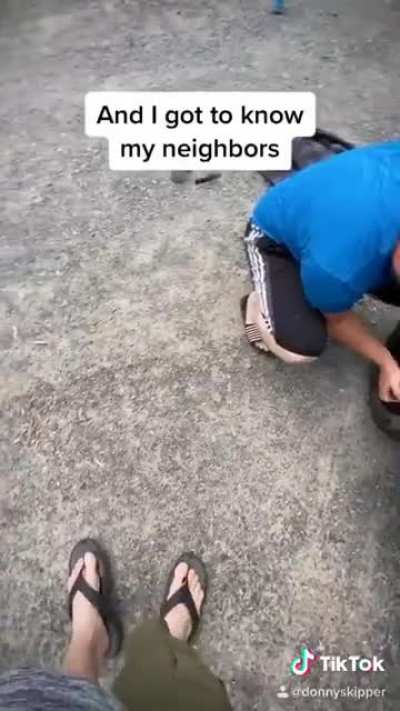 Whenever a TikToker films themselves trying to help someone...